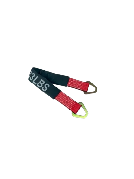 2" x 24" Axle Strap with D-Rings and Protective Cordura Sleeve - Heavy Duty Tie Down Strap for Hauling Cars, Trucks, UTVs CasterHQ