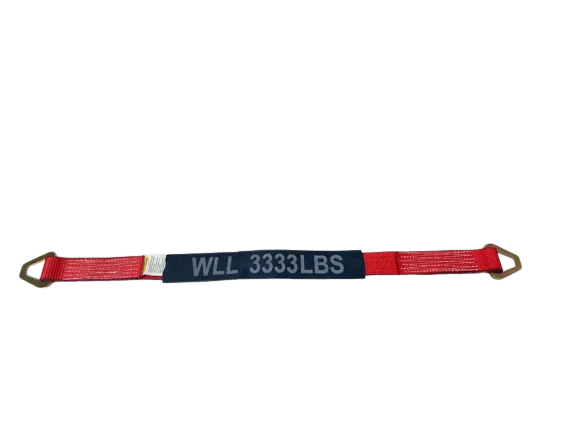 2" x 36" Premium Axle Strap with D-Rings and Protective Cordura Sleeve for Heavy-Duty Tie-Down CasterHQ