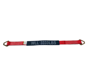 2" x 36" Premium Axle Strap with D-Rings and Protective Cordura Sleeve for Heavy-Duty Tie-Down CasterHQ