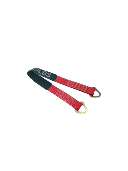 2" x 36" Premium Axle Strap with D-Rings and Protective Cordura Sleeve for Heavy-Duty Tie-Down CasterHQ