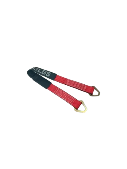 2" x 36" Premium Axle Strap with D-Rings and Protective Cordura Sleeve for Heavy-Duty Tie-Down CasterHQ