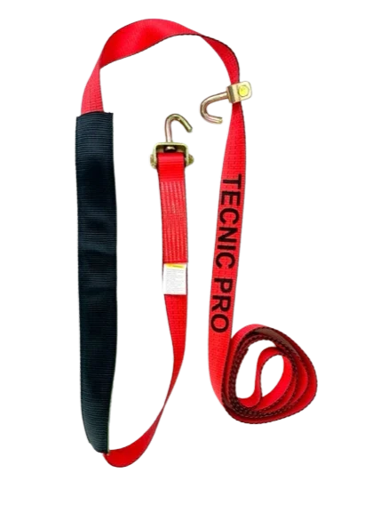 AS-KK2X14SSJRLPT Heavy-Duty Cargo Strap, 2 Inch x 14 Foot - Swivel J Hook & Low Profile Sleeve, 3,333 lbs Load Capacity SAFE 'N SECURE LLC