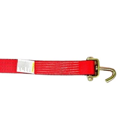 AS-KK2X14SSJRLPT Heavy-Duty Cargo Strap, 2 Inch x 14 Foot - Swivel J Hook & Low Profile Sleeve, 3,333 lbs Load Capacity SAFE 'N SECURE LLC
