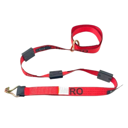 AS-KKDJ10RT Ratchet Tie Down - 2" x 11' with Wire Hooks, 3,333 lbs Load Capacity - Durable & Secure Cargo Straps SAFE 'N SECURE LLC