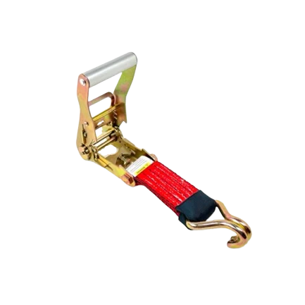 AS-KKDJ10RT Ratchet Tie Down - 2" x 11' with Wire Hooks, 3,333 lbs Load Capacity - Durable & Secure Cargo Straps SAFE 'N SECURE LLC