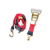 AS-KKDJ10RT Ratchet Tie Down - 2" x 11' with Wire Hooks, 3,333 lbs Load Capacity - Durable & Secure Cargo Straps SAFE 'N SECURE LLC