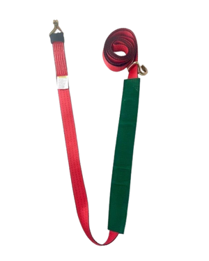 2" x 14' Red TECNIC Replacement Strap with Wire Hooks & Low Profile Sleeve - 3,333 lbs WLL, Part AS-KKDJ14LPT CasterHQ