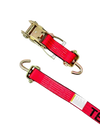 AS-KKSJ10RT Ratchet Tie-Down Assembly - 2" x 11' with Swivel J-Hooks, 3,333 lbs Load Capacity, Rubber Cleats & Stoppers SAFE 'N SECURE LLC
