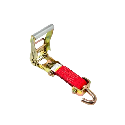 AS-KKSJ10RT Ratchet Tie-Down Assembly - 2" x 11' with Swivel J-Hooks, 3,333 lbs Load Capacity, Rubber Cleats & Stoppers SAFE 'N SECURE LLC