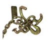 AS-KTC014C - 5/16" x 6' G70 Auto Transport Chain with Cluster Hook: High Load Capacity and Durability SAFE 'N SECURE LLC