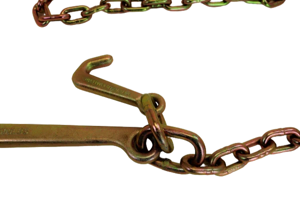 AS-KTC103A 24-Inch V-Bridle Chain Towing Kit with 15" J & Mini J Hooks - 4700 lbs Load Capacity SAFE 'N SECURE LLC