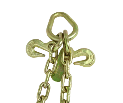AS-KTC108A 24-Inch V-Bridle Chain with 8" Sport-J & Mini-J Hook Cluster - 4,700lbs Load Capacity for Towing and Recovery SAFE 'N SECURE LLC