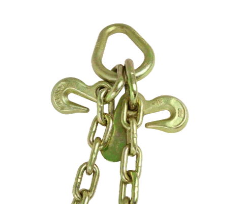 AS-KTC108A 24-Inch V-Bridle Chain with 8" Sport-J & Mini-J Hook Cluster - 4,700lbs Load Capacity for Towing and Recovery SAFE 'N SECURE LLC