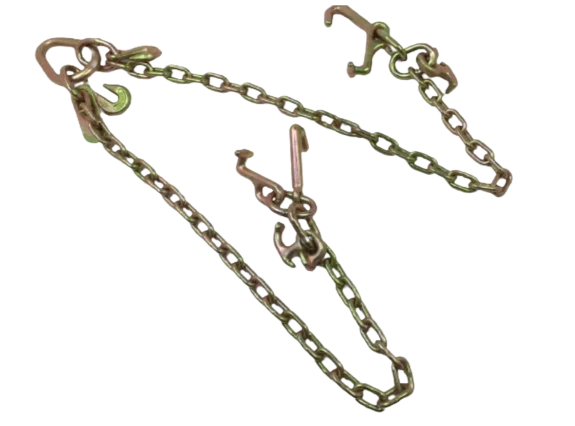 AS-KTC114B 36-Inch V-Bridle Chain with RTJ Cluster Hooks - 4,700 lbs Load Capacity for Professional Towing and Recovery SAFE 'N SECURE LLC