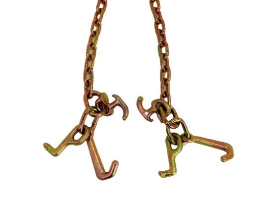 AS-KTC114B 36-Inch V-Bridle Chain with RTJ Cluster Hooks - 4,700 lbs Load Capacity for Professional Towing and Recovery SAFE 'N SECURE LLC