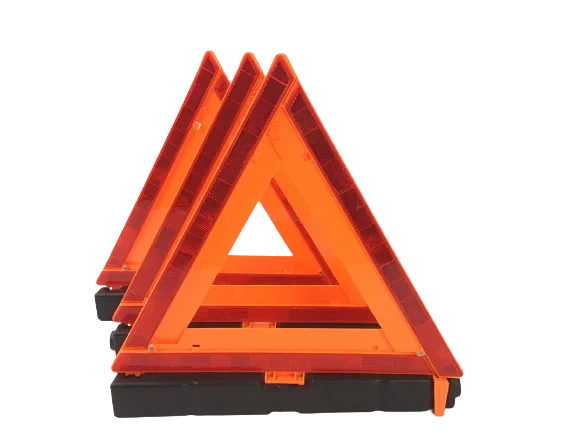 17.5" Reflective Warning Triangles - Pack of 3 - FMVSS 125 Compliant Emergency Road Safety Kit CasterHQ