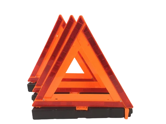 17.5" Reflective Warning Triangles - Pack of 3 - FMVSS 125 Compliant Emergency Road Safety Kit CasterHQ