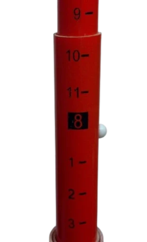 AS-REDSTICK-20: High Precision 20' Telescoping Height Measuring Stick with 4' Arm - Durable & Lightweight SAFE 'N SECURE LLC