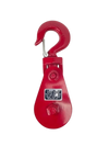 8 Ton Snatch Block with 6" Sheave and Swivel Hook for 5/8" - 3/4" Rope CasterHQ