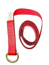 Red TECNIC Webbing Lasso Strap with D Ring - 2" x 100", 3,333 lbs Load Capacity - Durable Cargo Tie Down SAFE 'N SECURE LLC