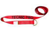 Red TECNIC Webbing Lasso Strap with D Ring - 2" x 100", 3,333 lbs Load Capacity - Durable Cargo Tie Down SAFE 'N SECURE LLC