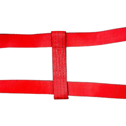 Quick-Pick Wheel Lift Strap for Jerr-Dan MPL - 10 ft, 2 in Wide, 3333 lbs Load Capacity, Heavy Duty Red TECNIC Webbing SAFE 'N SECURE LLC