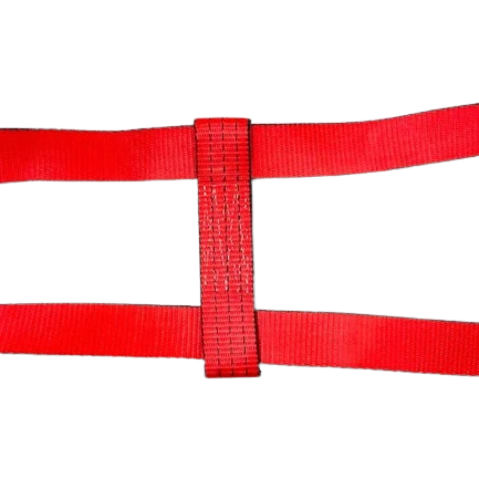Quick-Pick Wheel Lift Strap for Jerr-Dan MPL - 10 ft, 2 in Wide, 3333 lbs Load Capacity, Heavy Duty Red TECNIC Webbing SAFE 'N SECURE LLC