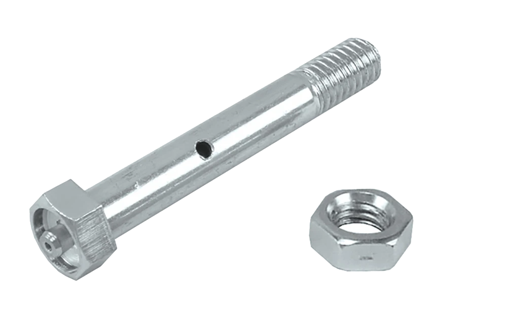 Durastar 1/2-13" OD x 3-3/8" Length Zerk Axle & a choice between 5/16" Jam Nuts Durastar