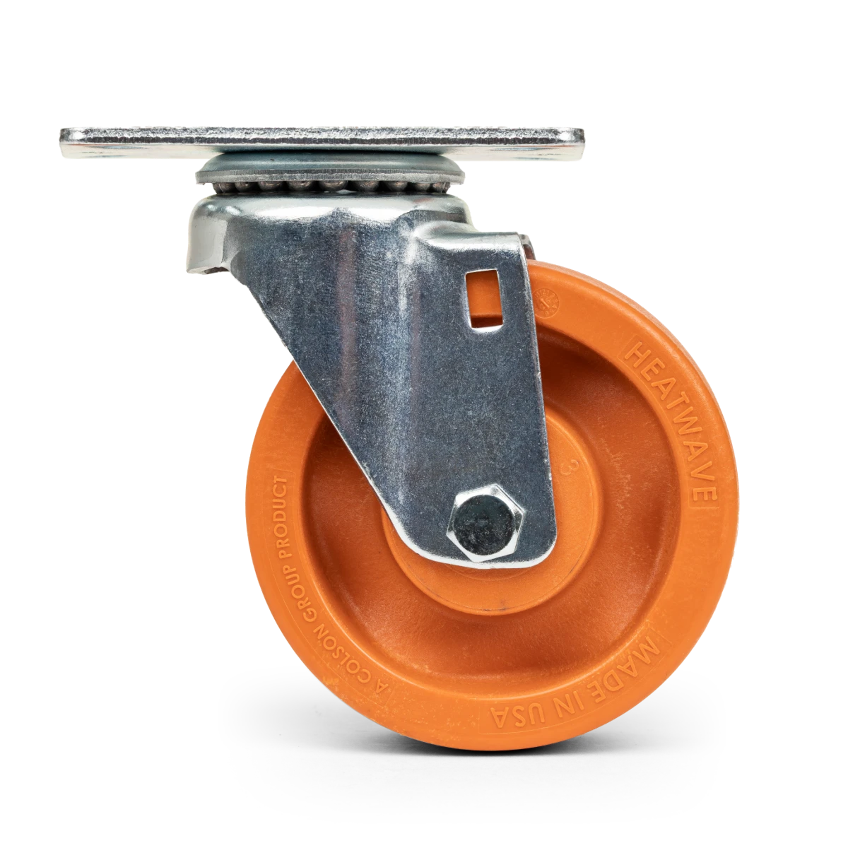 HS40P2HWO 4" High-Temp Bakery Rack Caster – 500°F Heatwave, Zinc-Plated Swivel (No Brake) CasterHQ