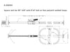 Square Steel Jack Bar with Welded Hoops for Cargo Securement in Trailers and Trucks CasterHQ
