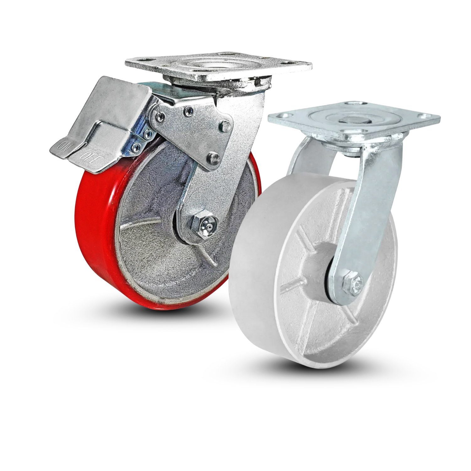 BBQ pit and smoker casters for outdoor grills and smokers