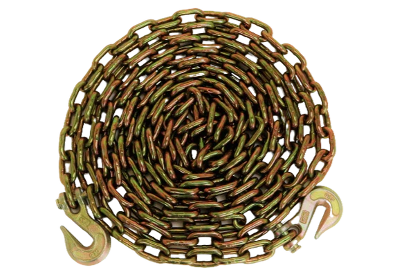 C-3/8X20T70 - Heavy-Duty 3/8" x 20' Grade 70 Transport Chain - 6600 lbs Load Capacity CasterHQ