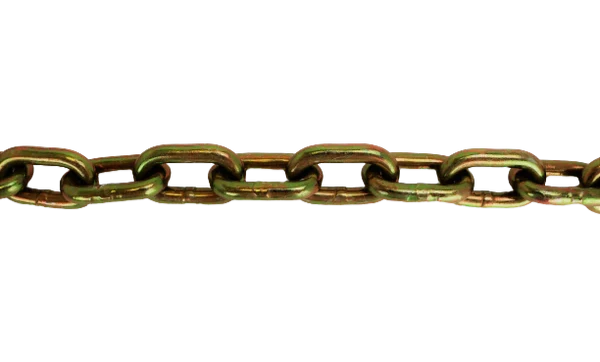C-3/8X20T70 - Heavy-Duty 3/8" x 20' Grade 70 Transport Chain - 6600 lbs Load Capacity CasterHQ