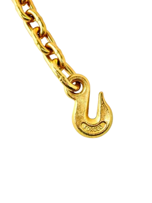 18" Grade 70 Chain Anchor Assembly with 3" D-Ring, 3/8" Grab Hook CasterHQ