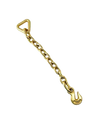 18" Chain Anchor Assembly with 2" D-Ring, Grade 70 Chain, 5/16" Grab Hook SAFE 'N SECURE LLC