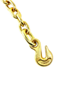 18" Chain Anchor Assembly with 2" D-Ring, Grade 70 Chain, 5/16" Grab Hook SAFE 'N SECURE LLC
