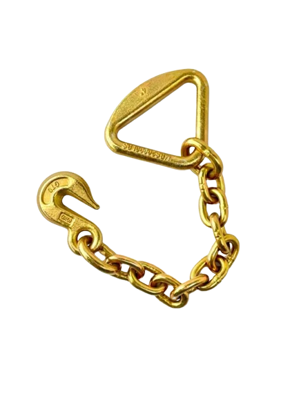18" Grade 70 Chain Anchor Assembly with 4" D-Ring and 3/8" Grab Hook SAFE 'N SECURE LLC