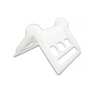 Corner Protector for 2-4 inch Webbing, 4" x 4" x 5 ¼", White, 0.2 lbs CasterHQ
