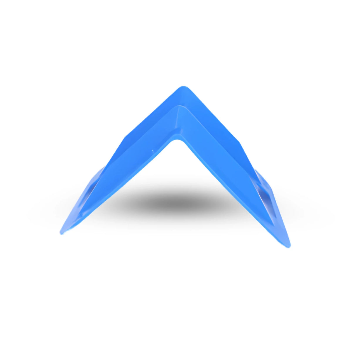 10" Blue Vee Board Corner Protector for 2-4 Inch Webbing - Durable Polyethylene Construction CasterHQ