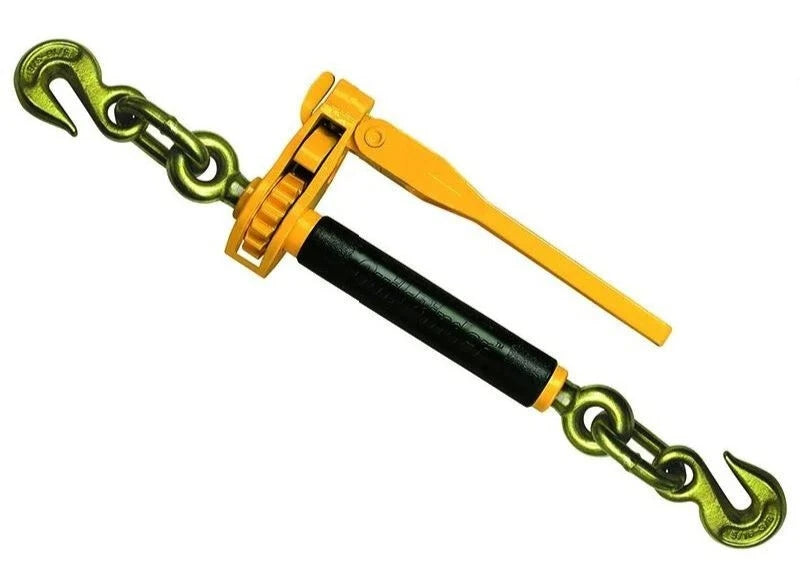 Yellow Quikbinder Plus - High-Grade Steel Load Binder | 7,100 lbs Capacity | 5/16" - 3/8" Chain Compatibility SAFE 'N SECURE LLC