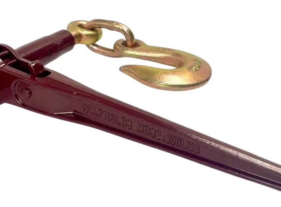 High-Strength C-RLBHD51638-GHSL Ratchet Binder with Grab & Slip Hook – 5/16"-3/8" Size, 7,100 lbs Load Capacity SAFE 'N SECURE LLC