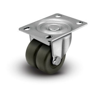 Shepherd C0020120ZN-HDR01(GG) 2" Hard Rubber Dual Wheel Swivel Caster – 225 lb