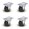 Shepherd C0020120ZN-HDR01(GG) 2" Dual Wheel Swivel Plate Caster – 225 lb | CasterHQ