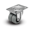 2" Low Profile Swivel Plate Caster - TPR Dual Wheel - 180 lbs Capacity Shepherd
