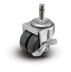 Shepherd C0020273ZN-SFR01-GG-B 2" x 13/16" Gray Rubber Caster — 180 lb | CasterHQ