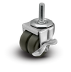 Shepherd C0020748ZN-HDR01-GG-B 2" x 13/16" Gray Rubber Caster — 225 lb | CasterHQ