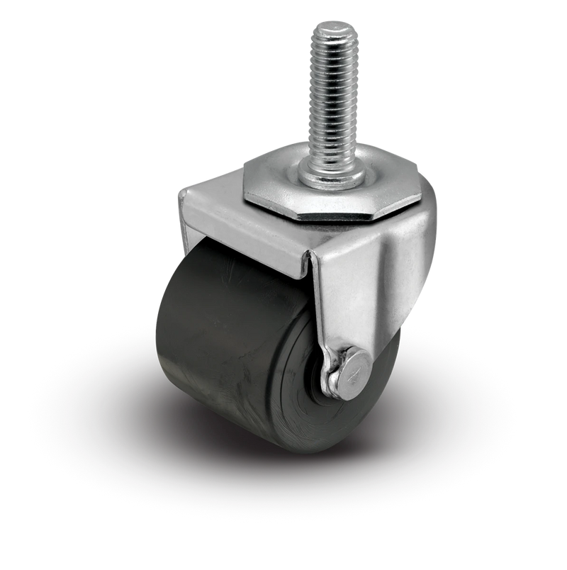 2" Low Profile Swivel Stem Caster - Polyolefin Log Wheel - 300 lbs Capacity shepherd