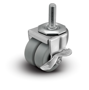 Shepherd C0020748ZN-TPR01(GG)B 2" TPR Dual Wheel Caster – 180 lb
