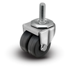 Shepherd C0020748ZN 2" Soft Rubber Swivel Dual Wheel Caster – 180 lb | CasterHQ