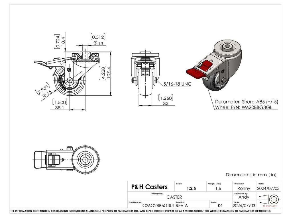 P&H C26O2BB6G3UL - view 3